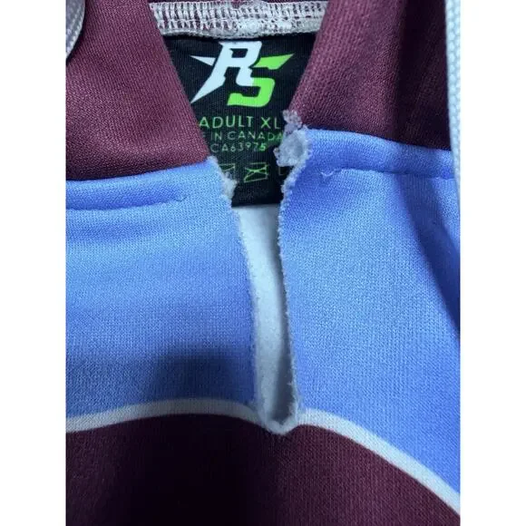 Rockstar Apparel *Rare* Bill Murray Roller Hockey Hoodie Polyester XL Blue - Picture 8 of 10